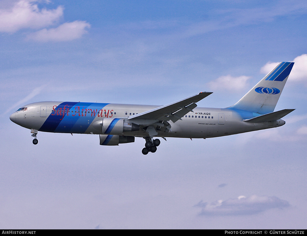 Aircraft Photo of YA-AQS | Boeing 767-2J6/ER | Safi Airways | AirHistory.net #836589