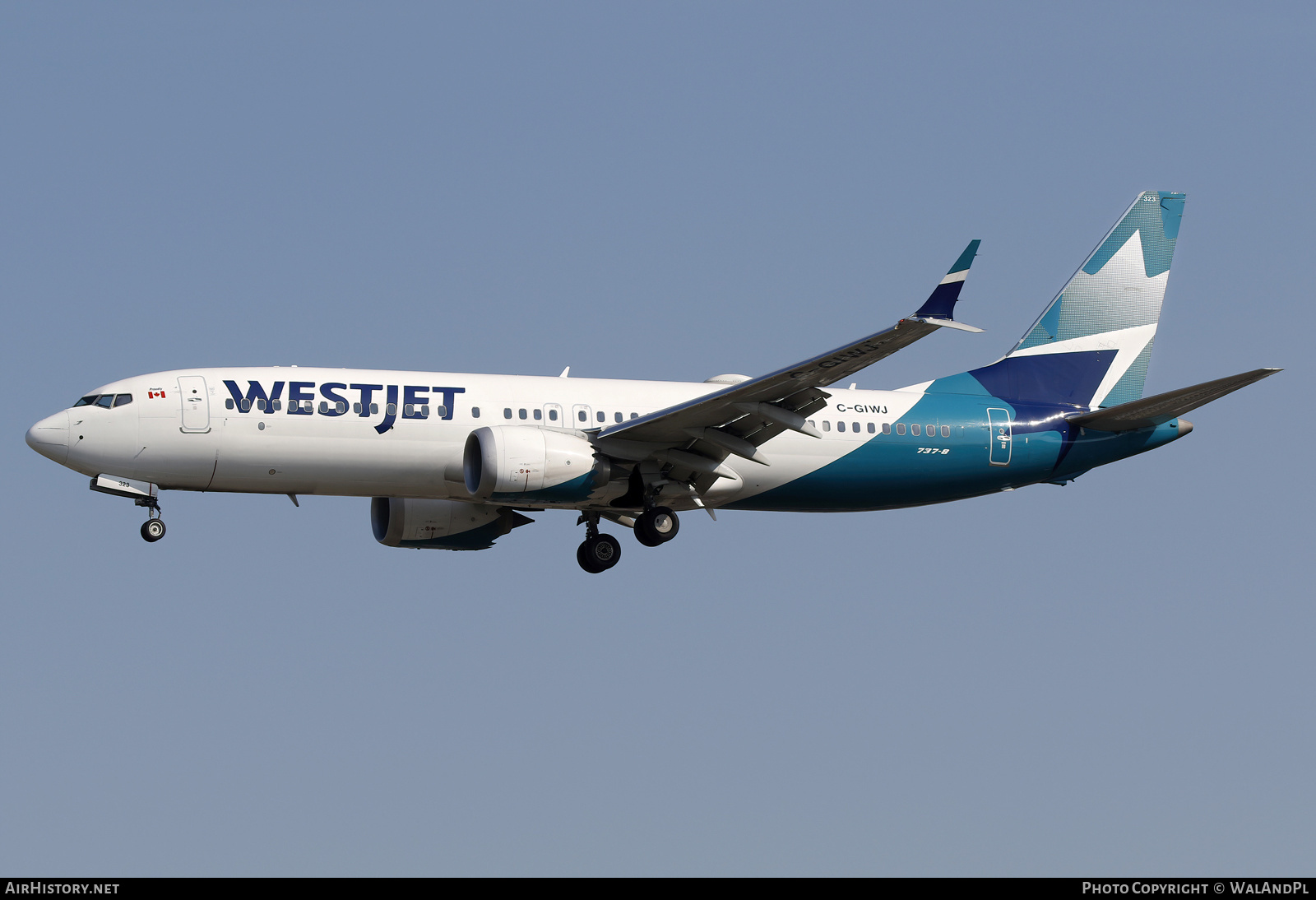 Aircraft Photo of C-GIWJ | Boeing 737-8 Max 8 | WestJet | AirHistory.net #836609