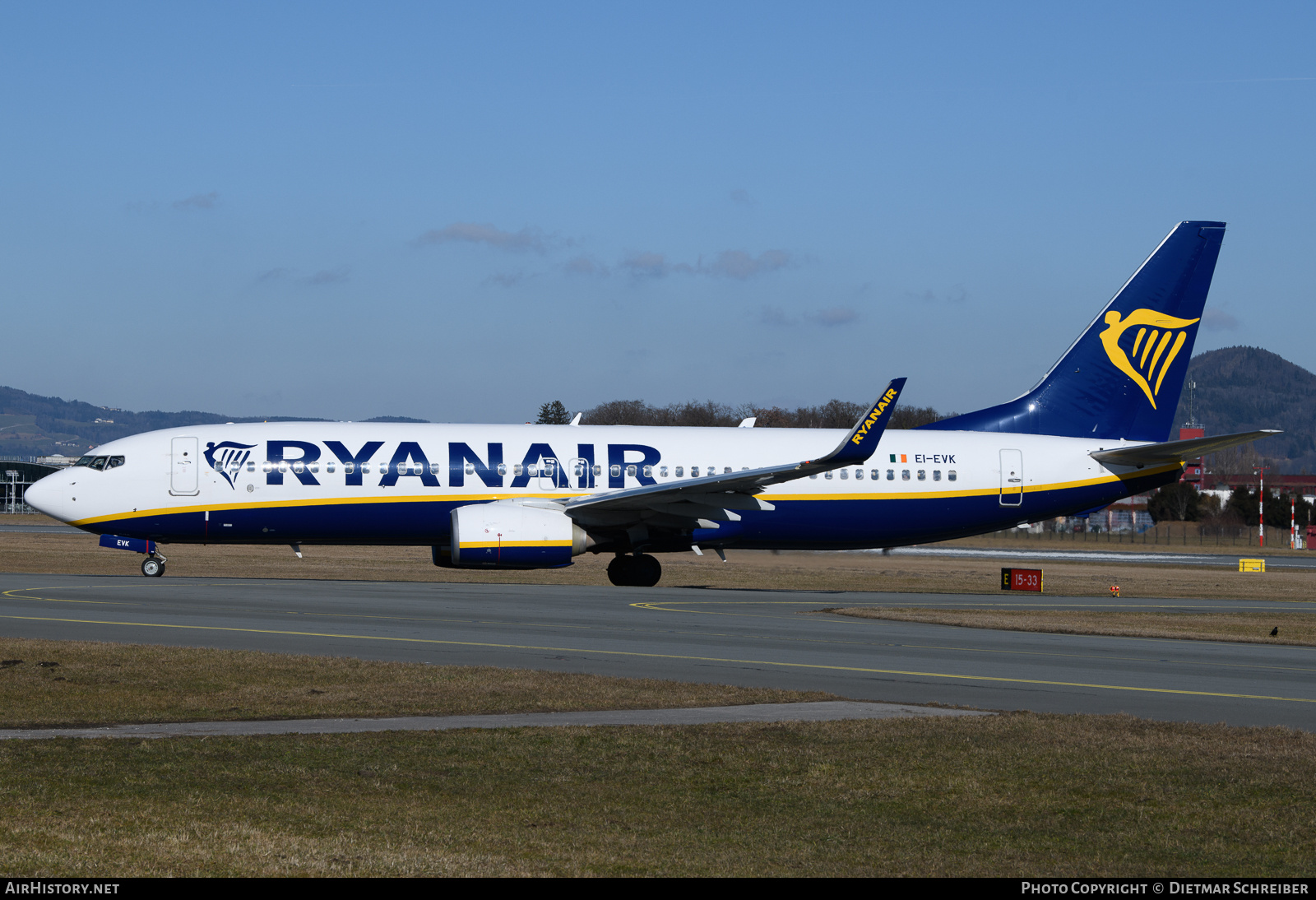 Aircraft Photo of EI-EVK | Boeing 737-8AS | Ryanair | AirHistory.net #836618