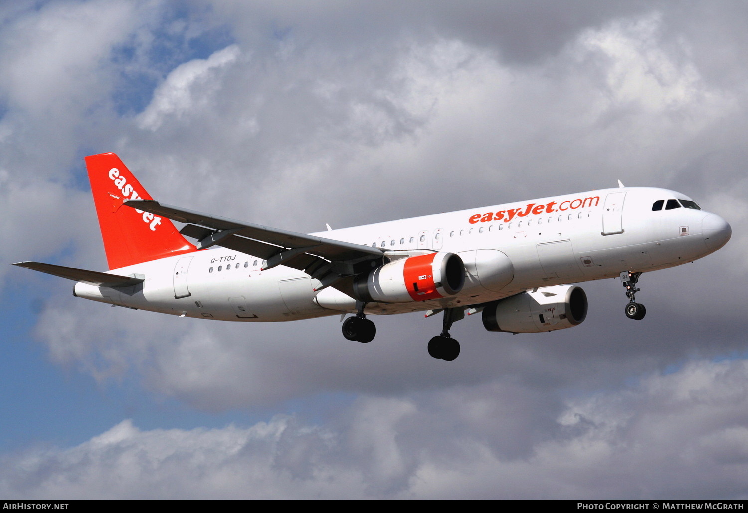 Aircraft Photo of G-TTOJ | Airbus A320-232 | EasyJet | AirHistory.net #836702
