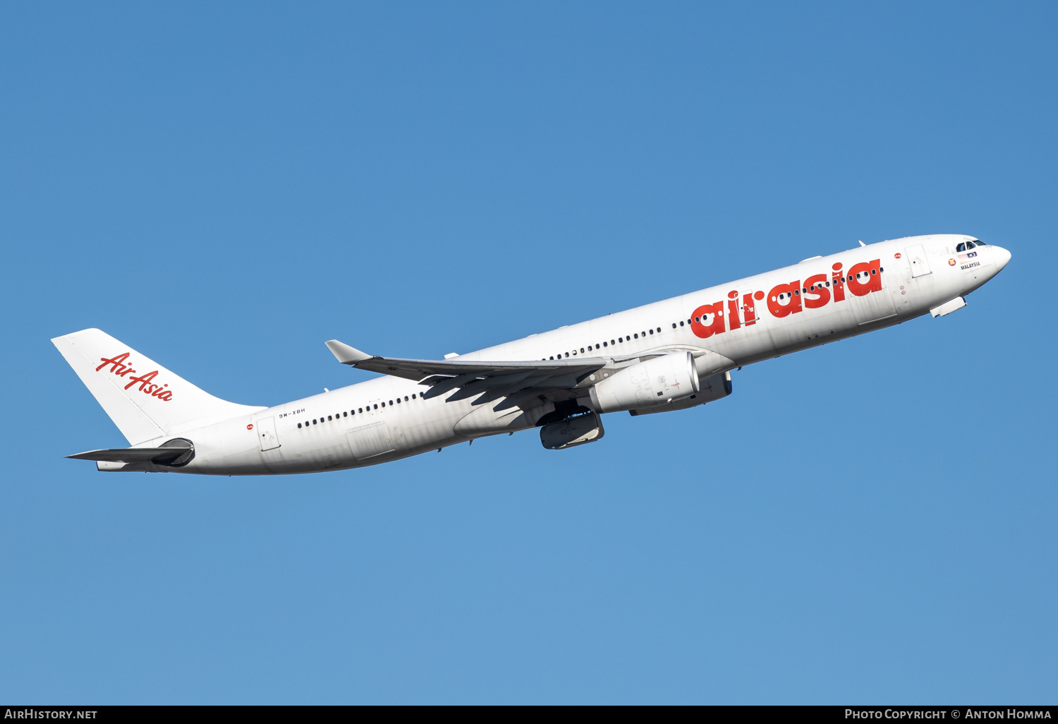Aircraft Photo of 9M-XBH | Airbus A330-343E | AirAsia | AirHistory.net #836764