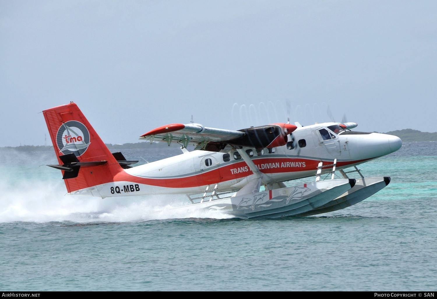 Aircraft Photo of 8Q-MBB | De Havilland Canada DHC-6-300 Twin Otter | Trans Maldivian Airways - TMA | AirHistory.net #836810