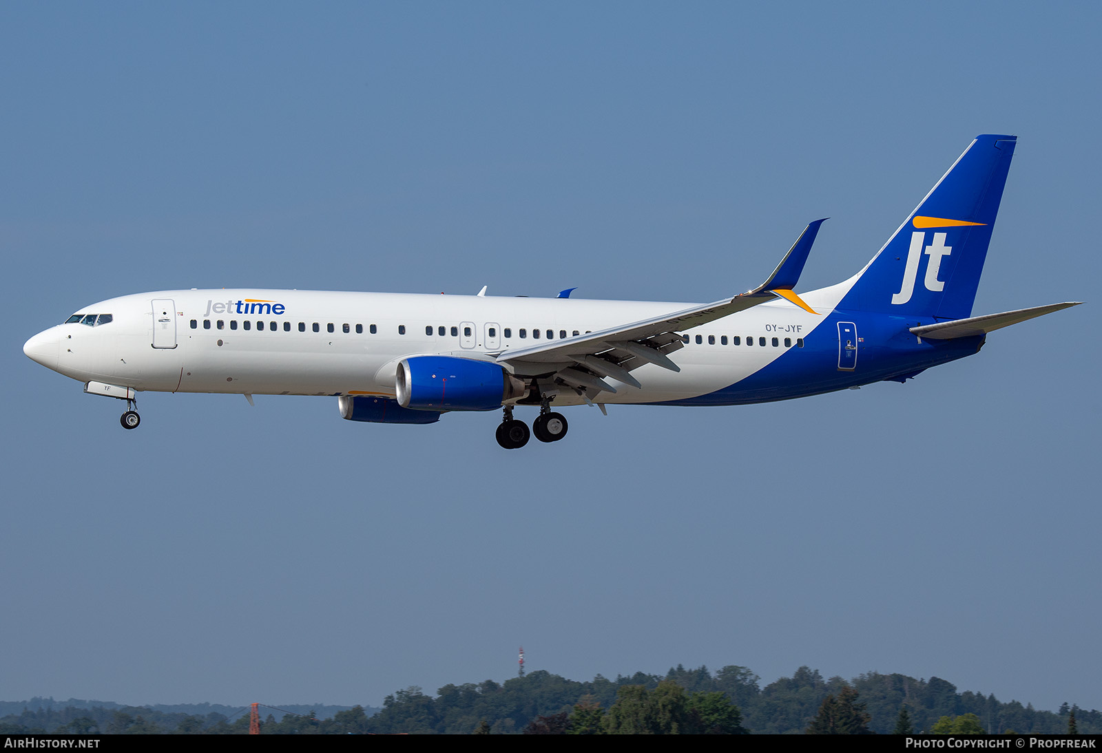 Aircraft Photo of OY-JYF | Boeing 737-81M | Jettime | AirHistory.net #836954
