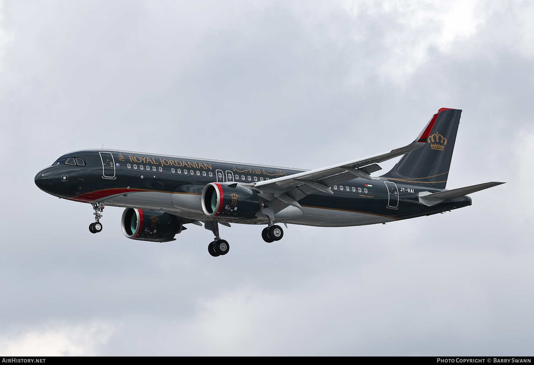 Aircraft Photo of JY-RAI | Airbus A320-271NSL | Royal Jordanian Airlines | AirHistory.net #837001