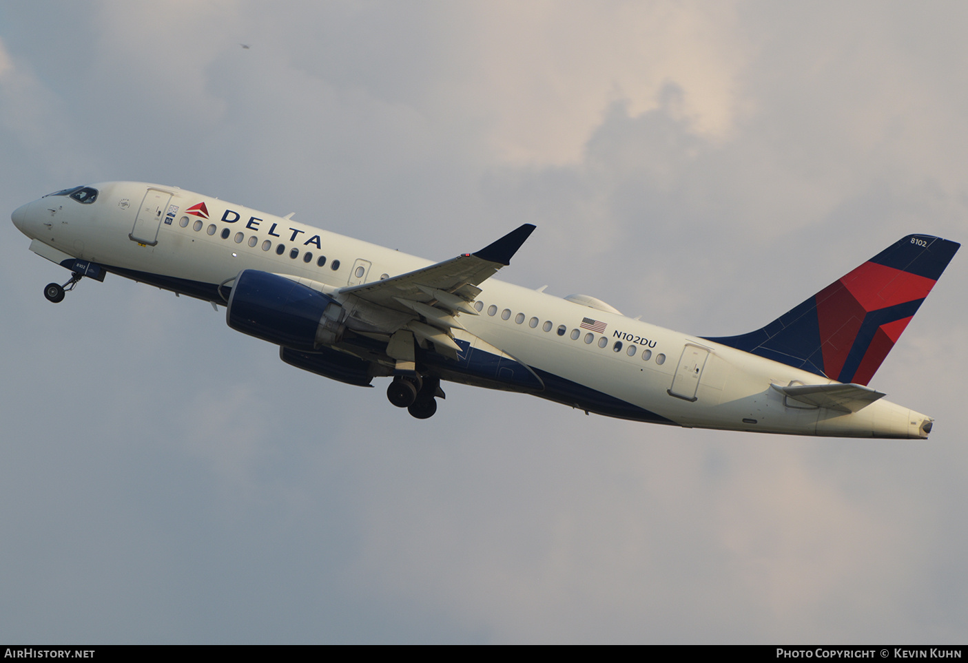 Aircraft Photo of N102DU | Airbus A220-100 (BD-500-1A10) | Delta Air Lines | AirHistory.net #837015