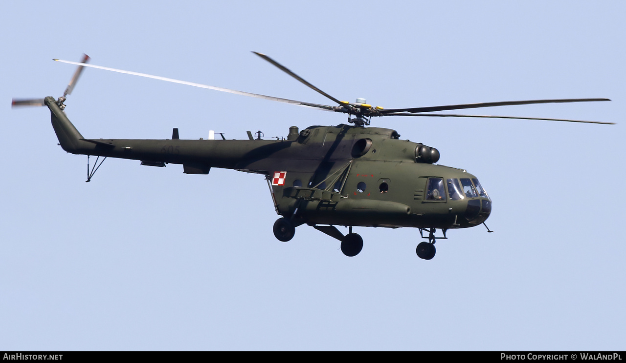 Aircraft Photo of 605 | Mil Mi-17 | Poland - Army | AirHistory.net #837031