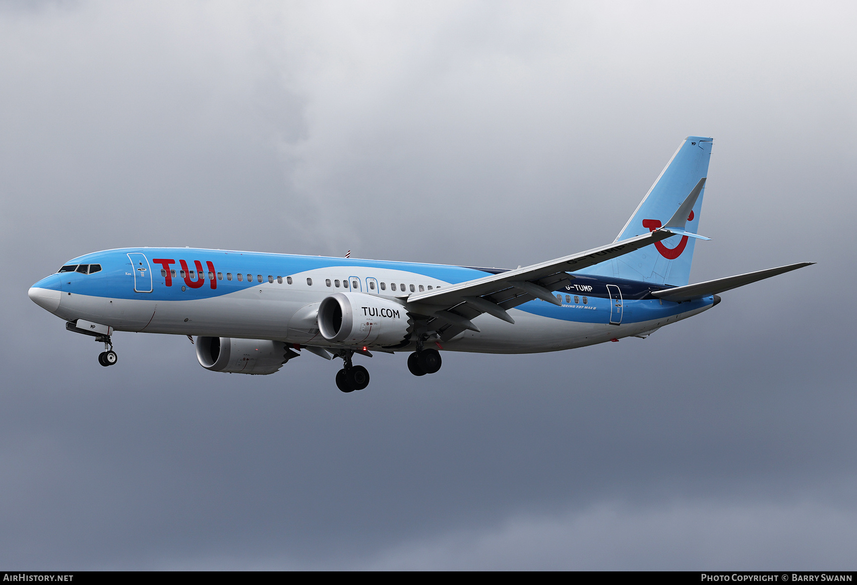 Aircraft Photo of G-TUMP | Boeing 737-8 Max 8 | TUI | AirHistory.net #837033