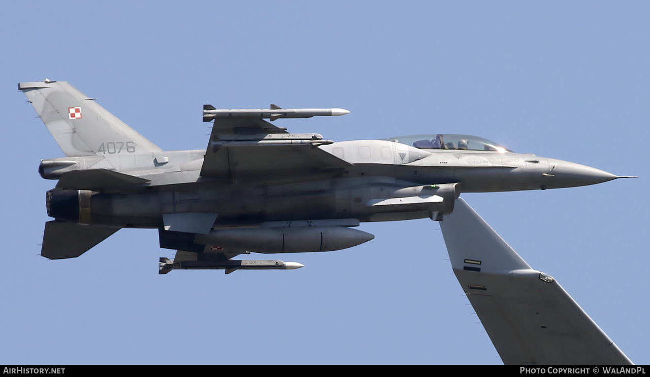Aircraft Photo of 4076 | General Dynamics F-16D Fighting Falcon | Poland - Air Force | AirHistory.net #837059