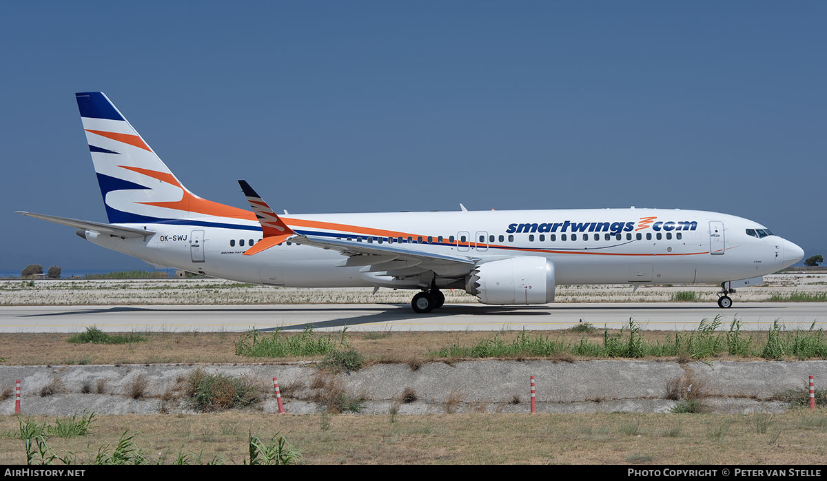 Aircraft Photo of OK-SWJ | Boeing 737-8 Max 8 | Smartwings | AirHistory.net #837107