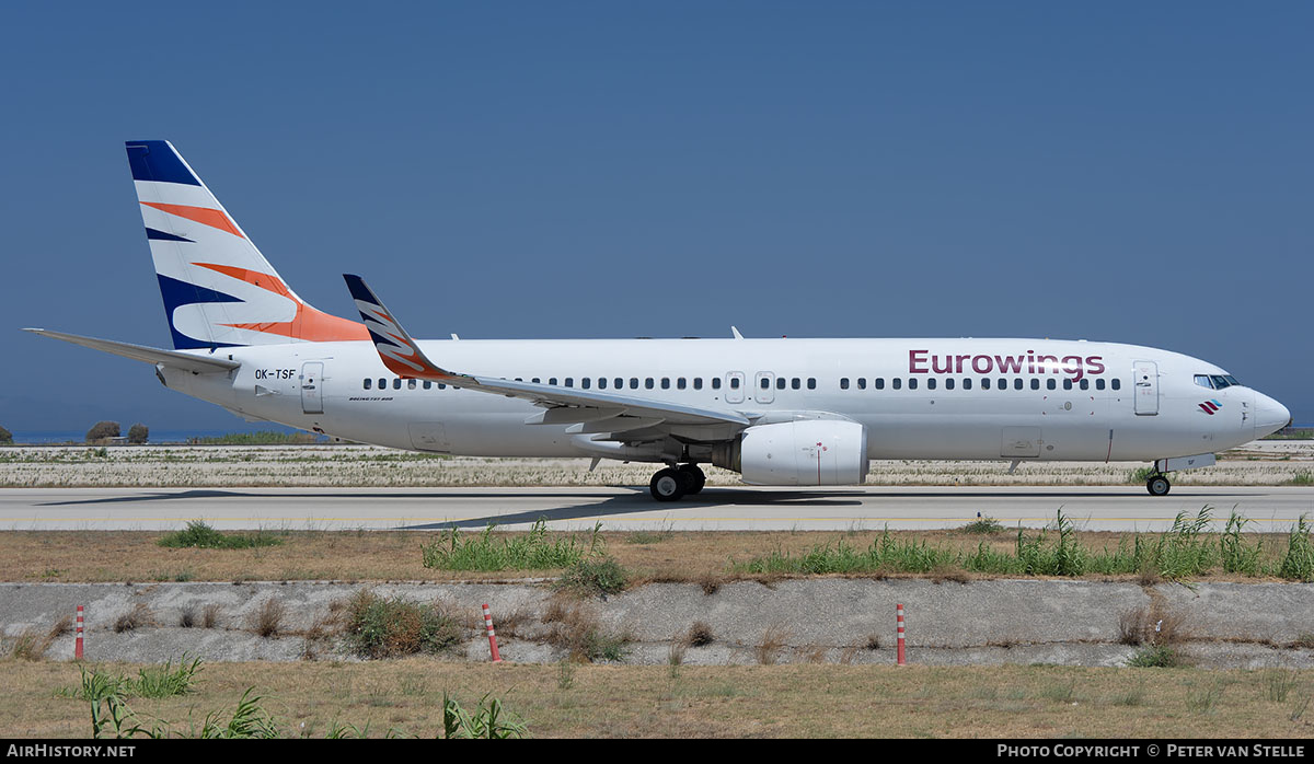 Aircraft Photo of OK-TSF | Boeing 737-8GJ | Eurowings | AirHistory.net #837108
