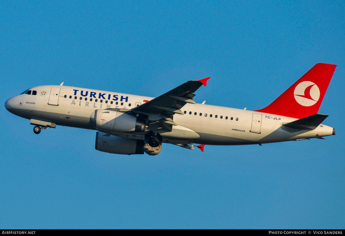 Aircraft Photo of TC-JLP | Airbus A319-132 | Turkish Airlines | AirHistory.net #837114