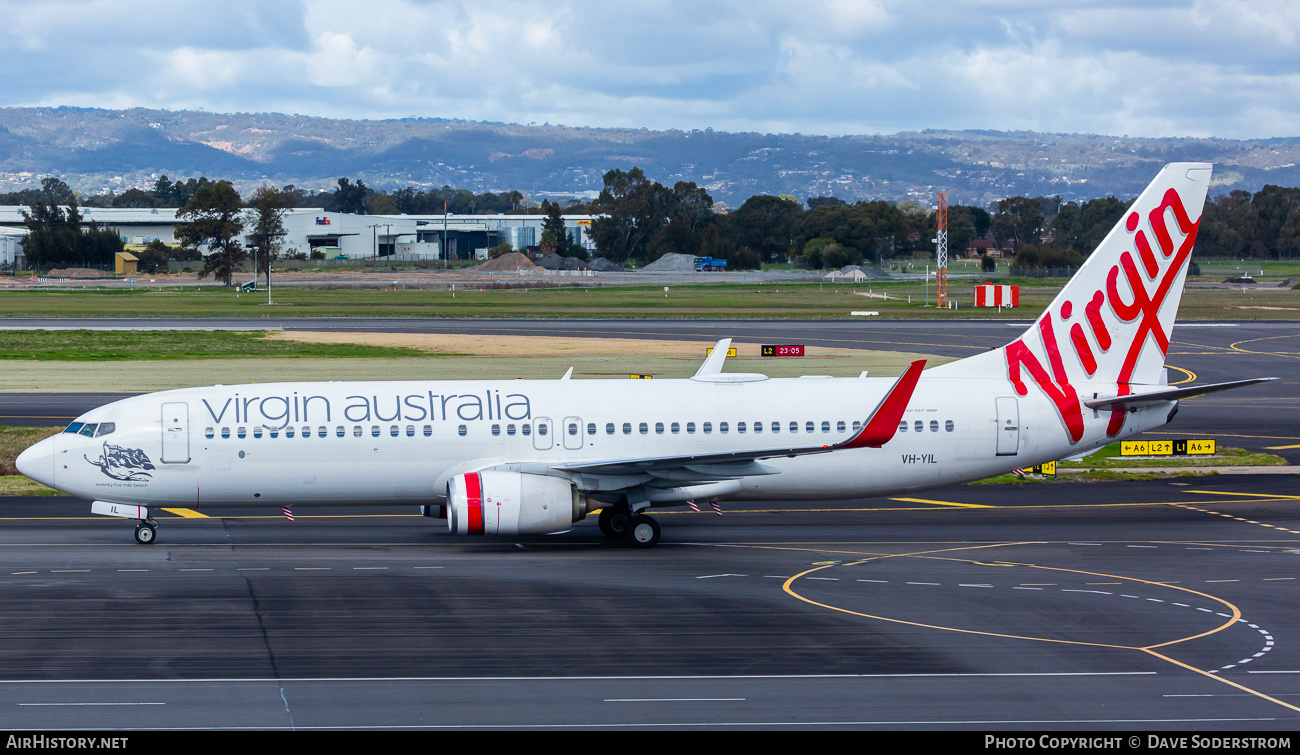 Aircraft Photo of VH-YIL | Boeing 737-8FE | Virgin Australia Airlines | AirHistory.net #837128