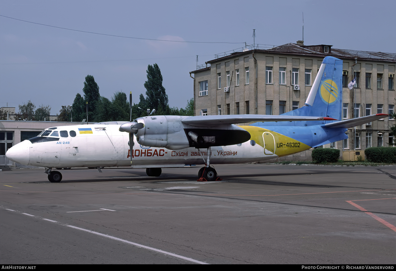 Aircraft Photo of UR-46302 | Antonov An-24B | Donbass - Eastern Ukrainian Airlines | AirHistory.net #837173