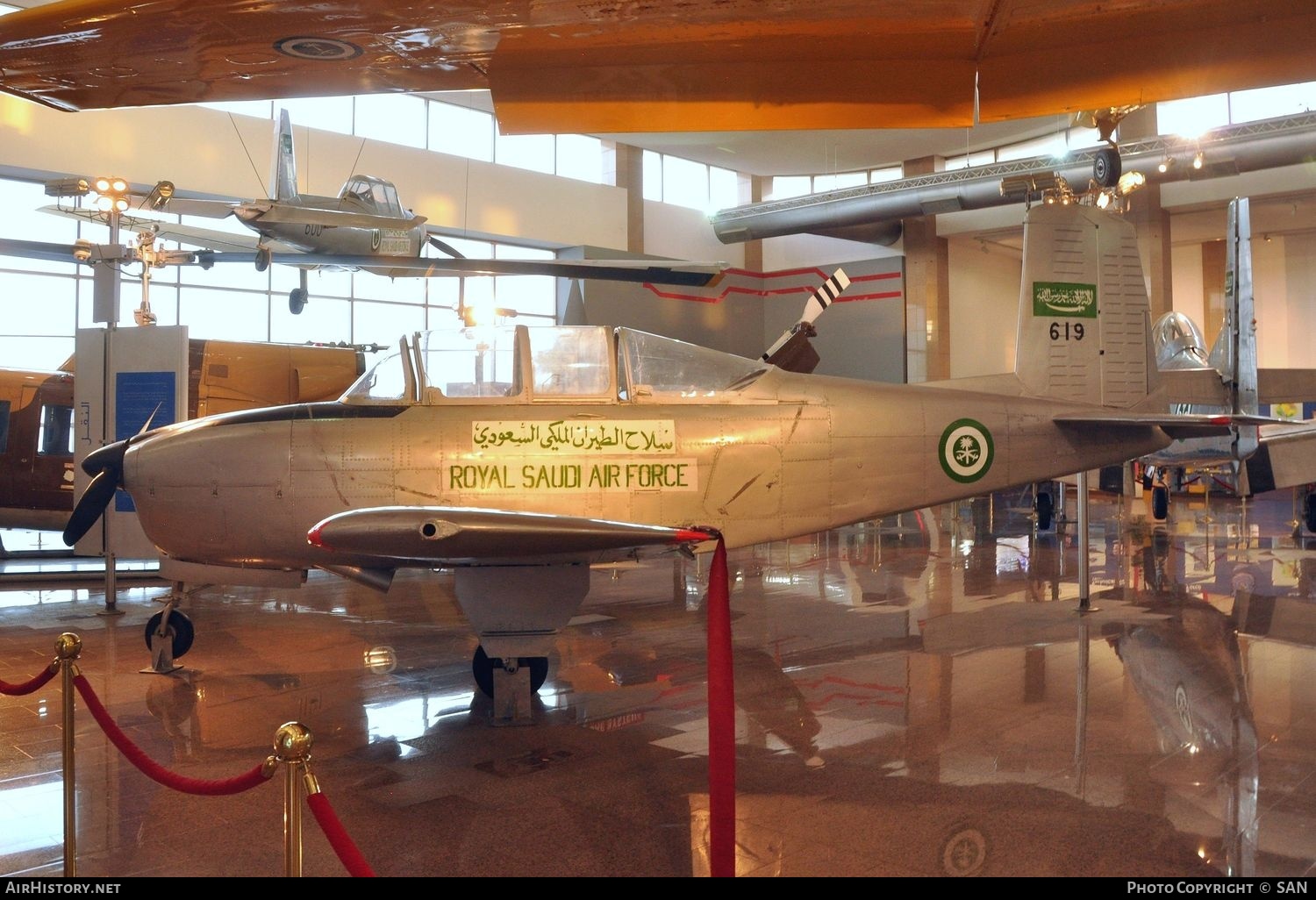 Aircraft Photo of 619 | Beech T-34A Mentor | Saudi Arabia - Air Force | AirHistory.net #837232