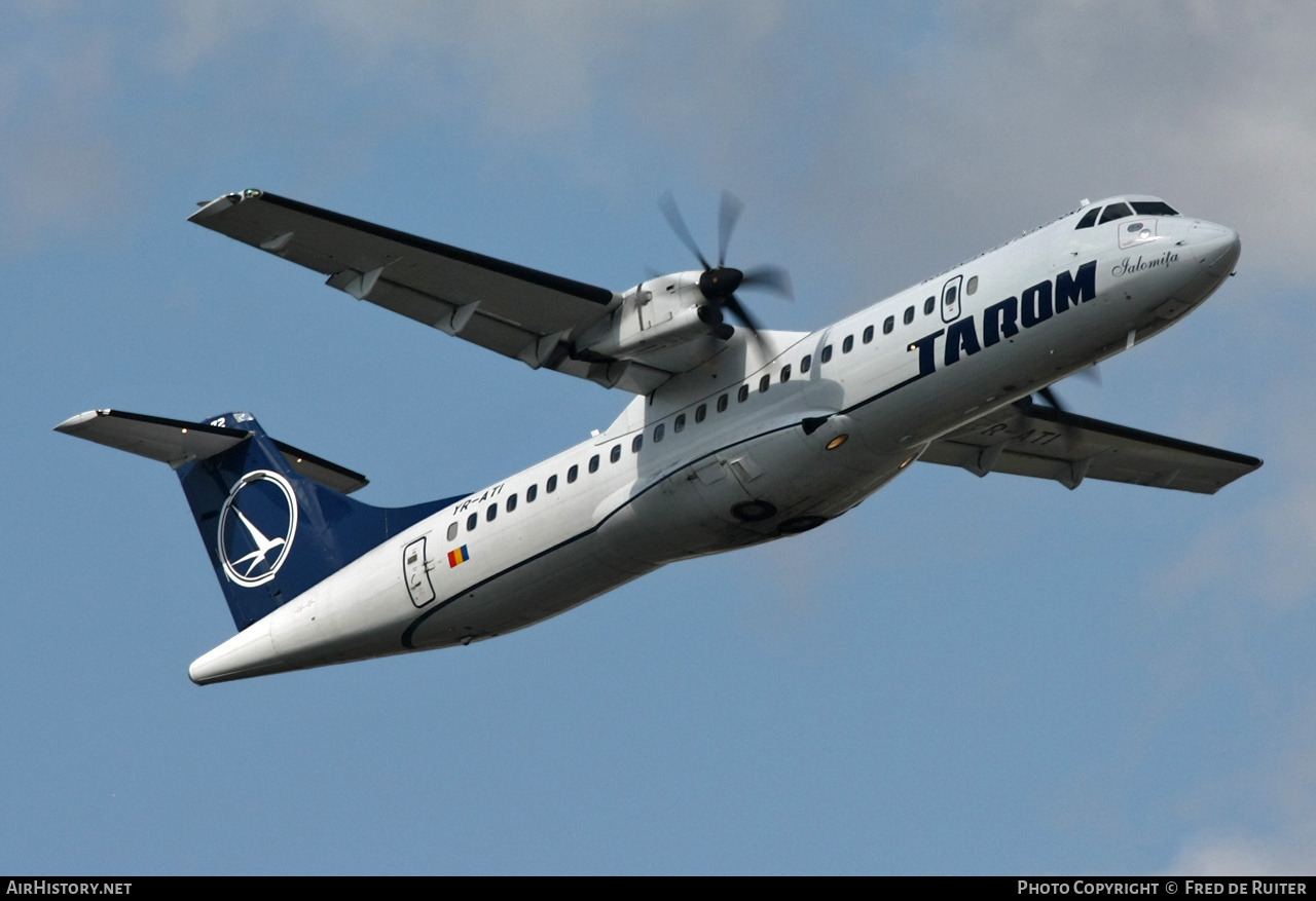 Aircraft Photo of YR-ATI | ATR ATR-72-500 (ATR-72-212A) | TAROM - Transporturile Aeriene Române | AirHistory.net #837241