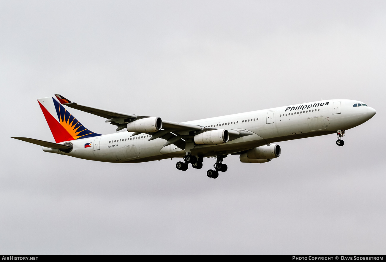 Aircraft Photo of RP-C3438 | Airbus A340-313 | Philippine Airlines | AirHistory.net #837434