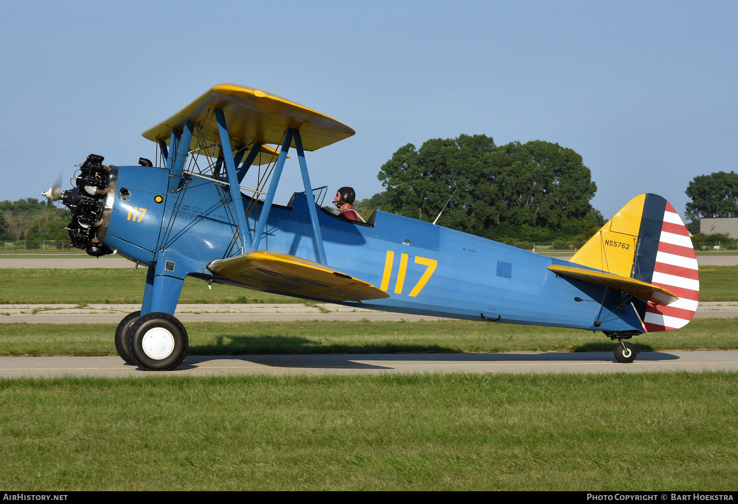 Aircraft Photo of N55762 / 41-8242 | Boeing PT-17 Kaydet (A75N1) | USA - Air Force | AirHistory.net #837504