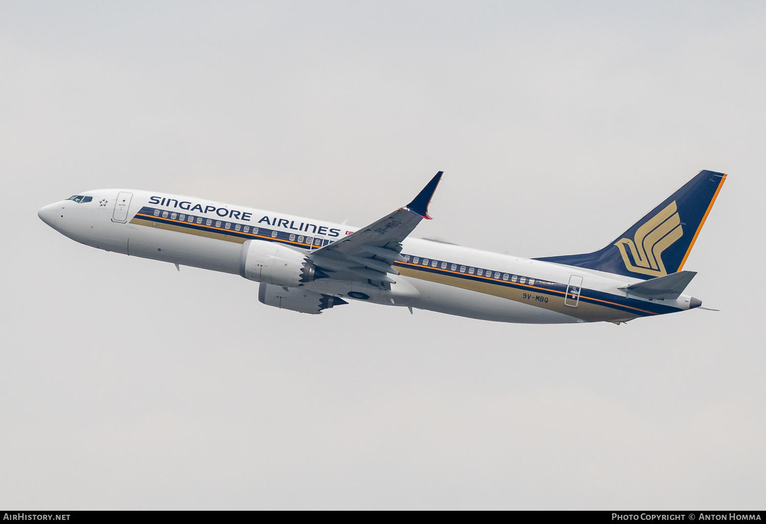 Aircraft Photo of 9V-MBQ | Boeing 737-8 Max 8 | Singapore Airlines | AirHistory.net #837567