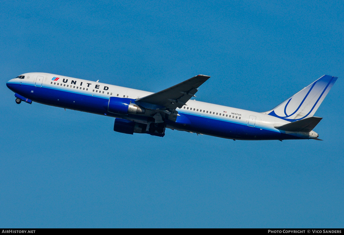 Aircraft Photo of N647UA | Boeing 767-322/ER | United Airlines | AirHistory.net #837627