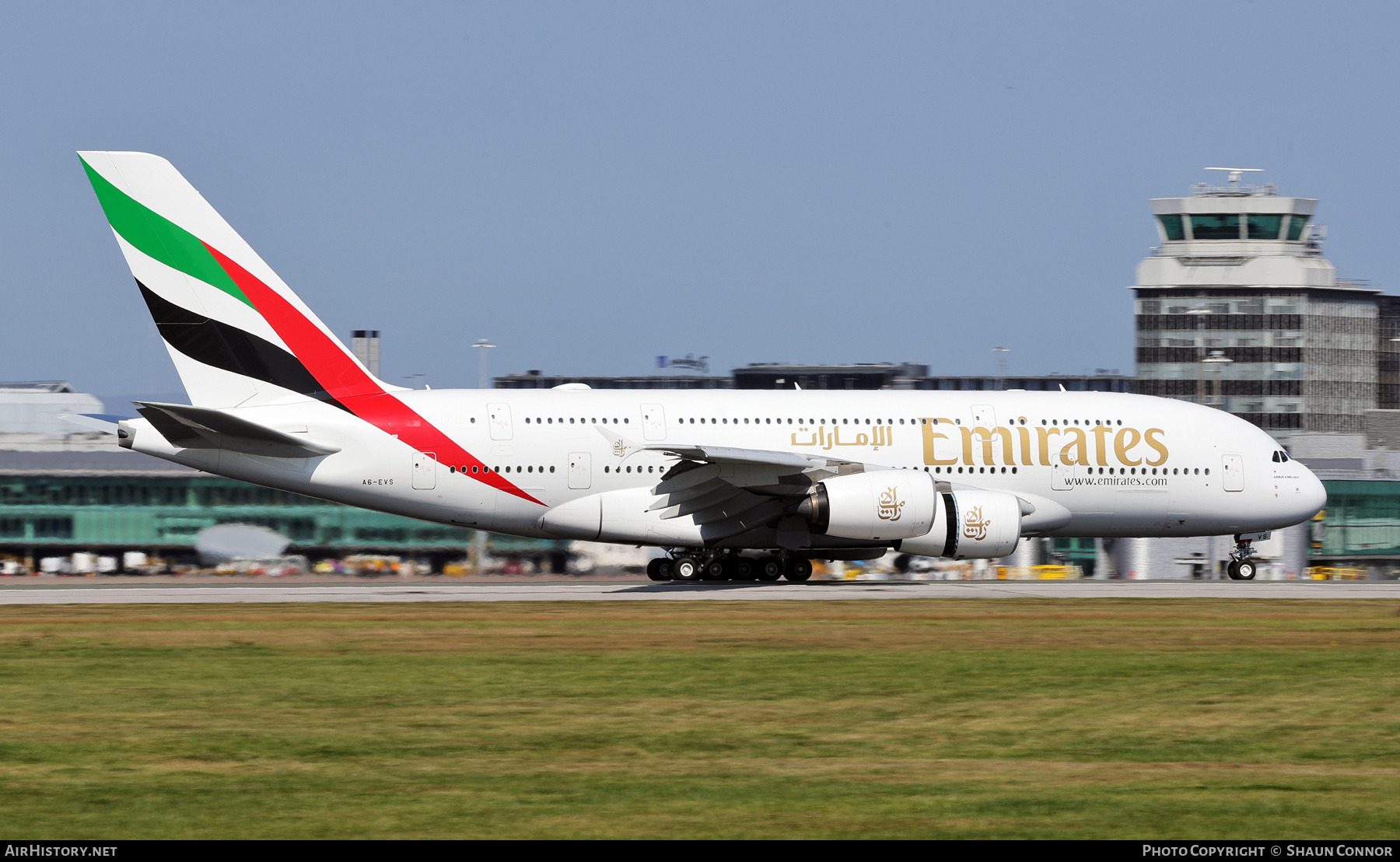Aircraft Photo of A6-EVS | Airbus A380-842 | Emirates | AirHistory.net #837648
