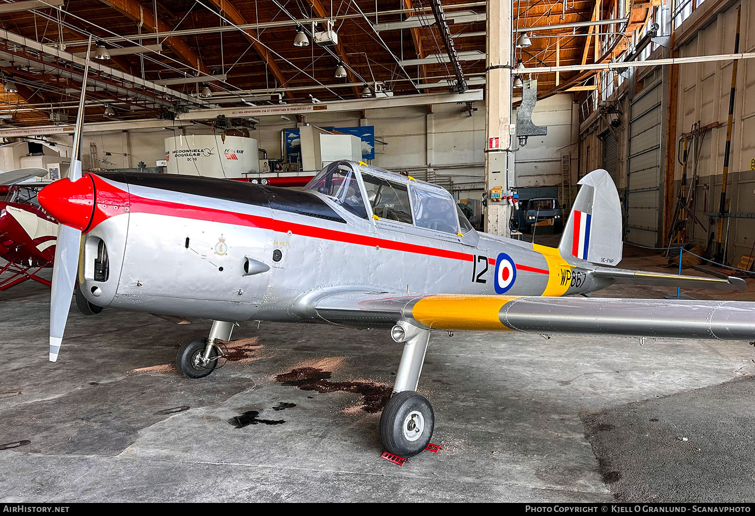 Aircraft Photo of SE-FNP / WP867 | De Havilland DHC-1 Chipmunk Mk22 | UK - Air Force | AirHistory.net #837688
