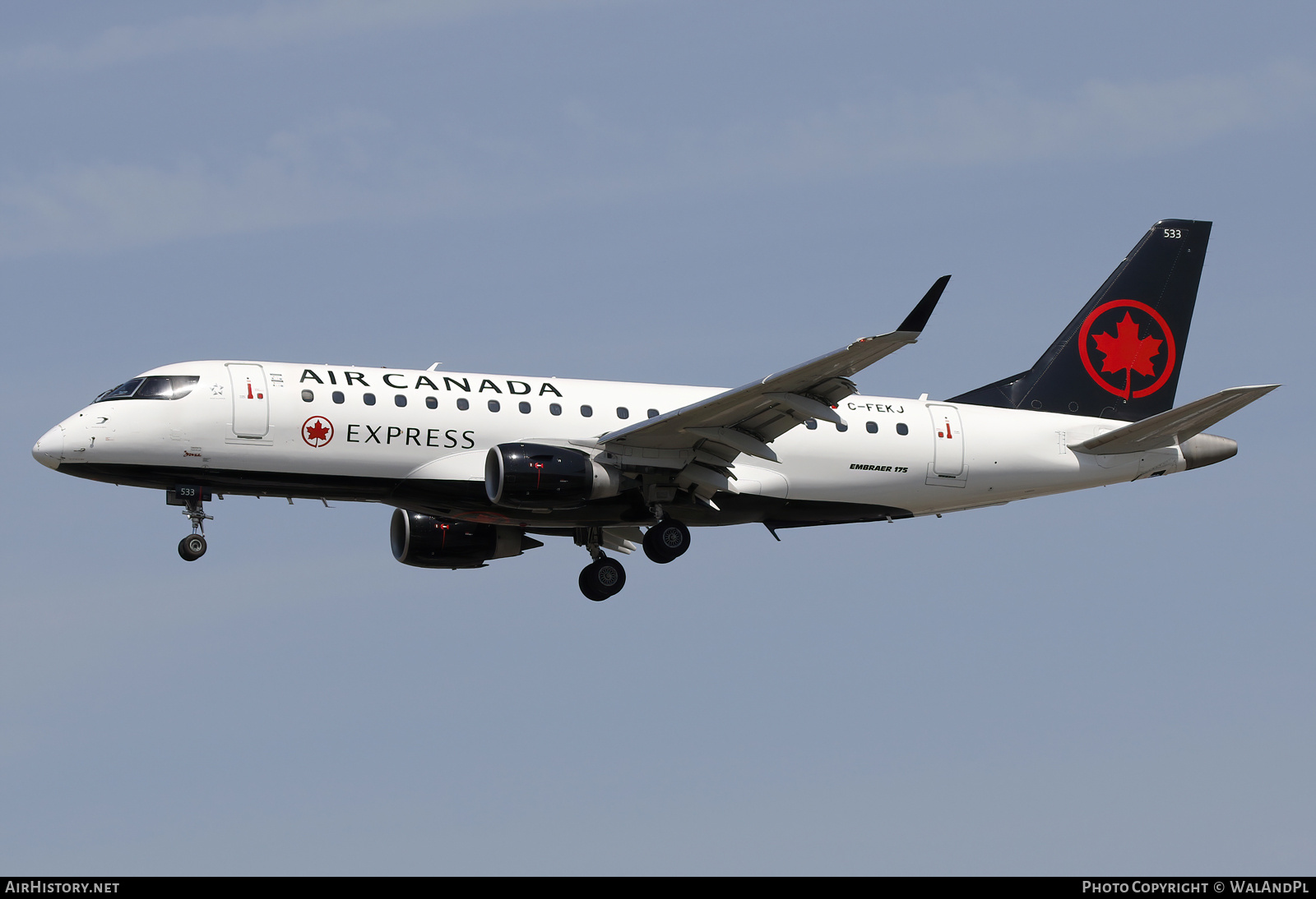 Aircraft Photo of C-FEKJ | Embraer 175LR (ERJ-170-200LR) | Air Canada Express | AirHistory.net #837754