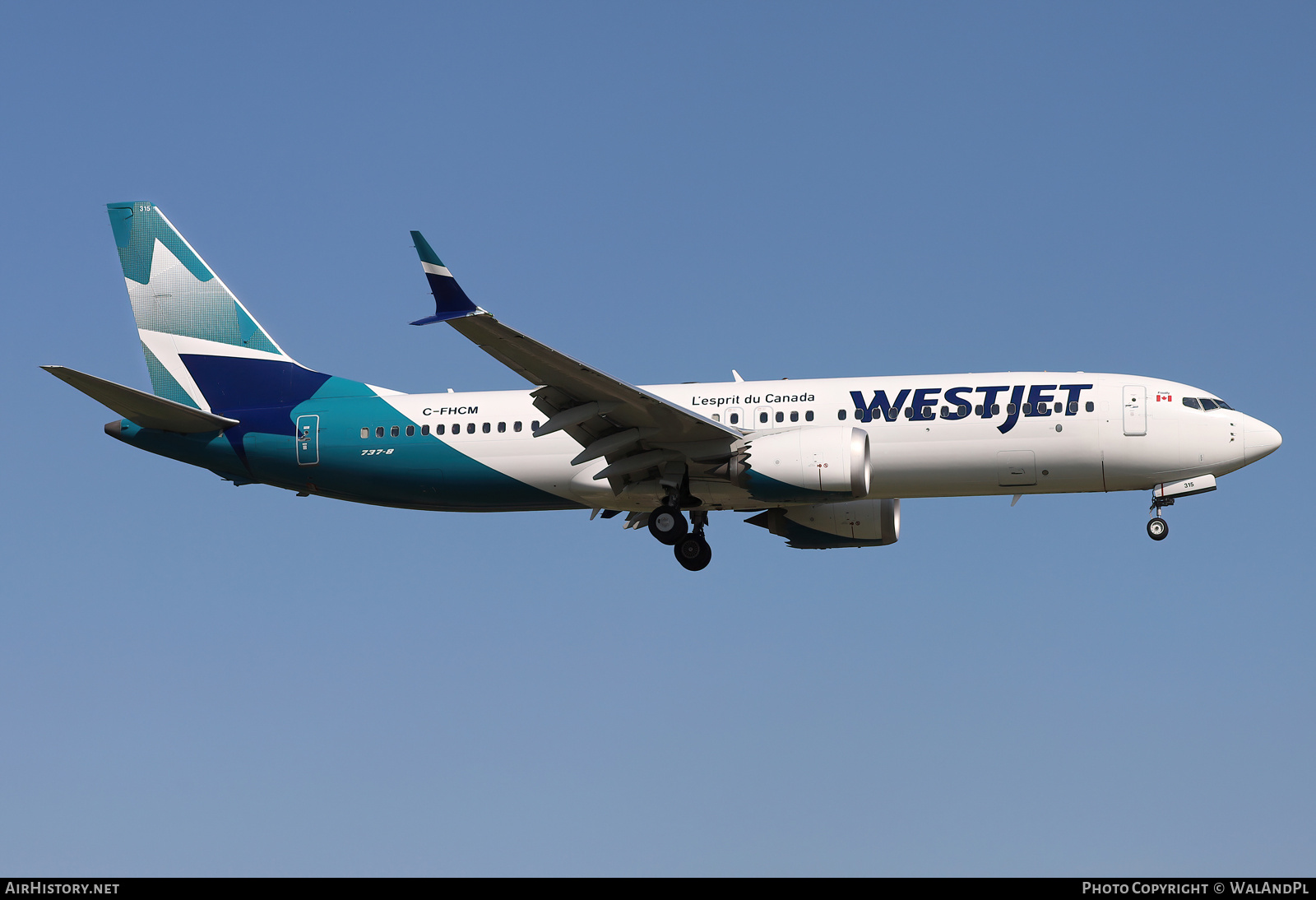 Aircraft Photo of C-FHCM | Boeing 737-8 Max 8 | WestJet | AirHistory.net #837768