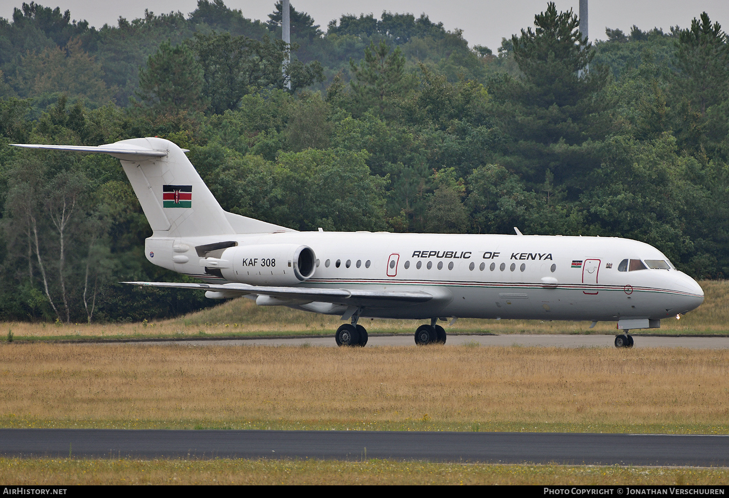 Aircraft Photo of KAF308 | Fokker 70 (F28-0070) | Republic of Kenya | AirHistory.net #837917