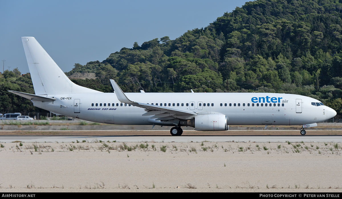 Aircraft Photo of OM-FEX | Boeing 737-8Q8 | Enter Air | AirHistory.net #837949