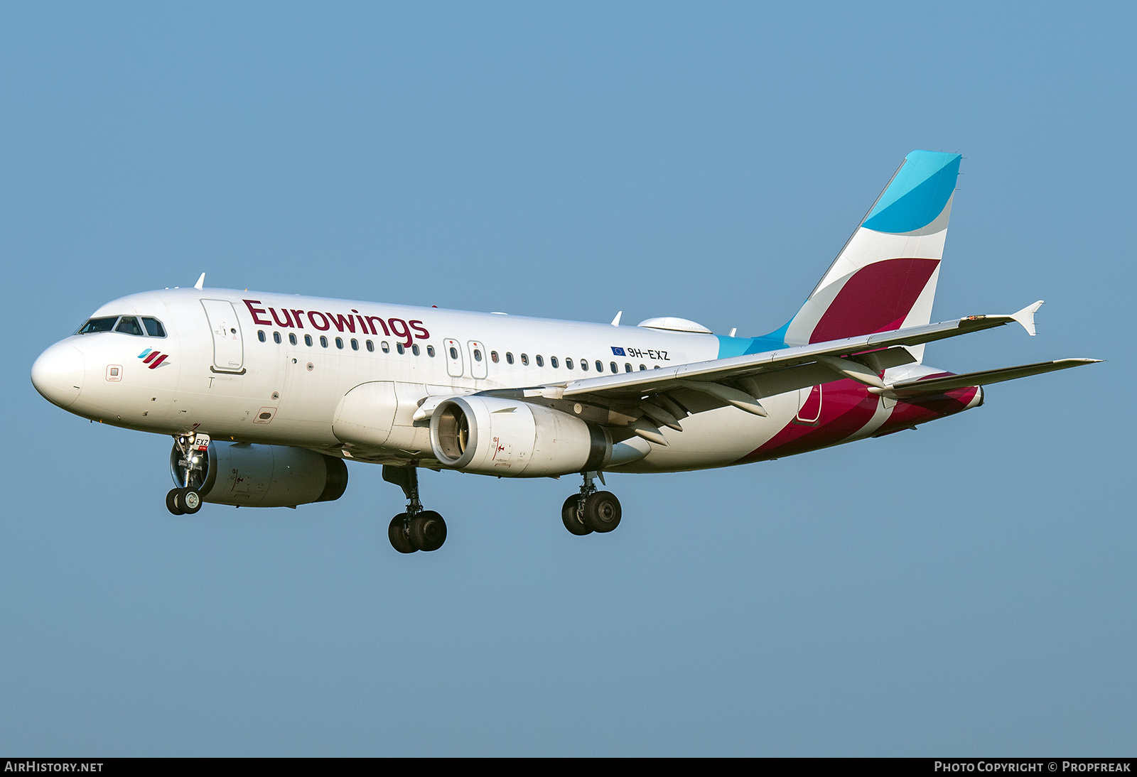 Aircraft Photo of 9H-EXZ | Airbus A319-132 | Eurowings | AirHistory.net #837962