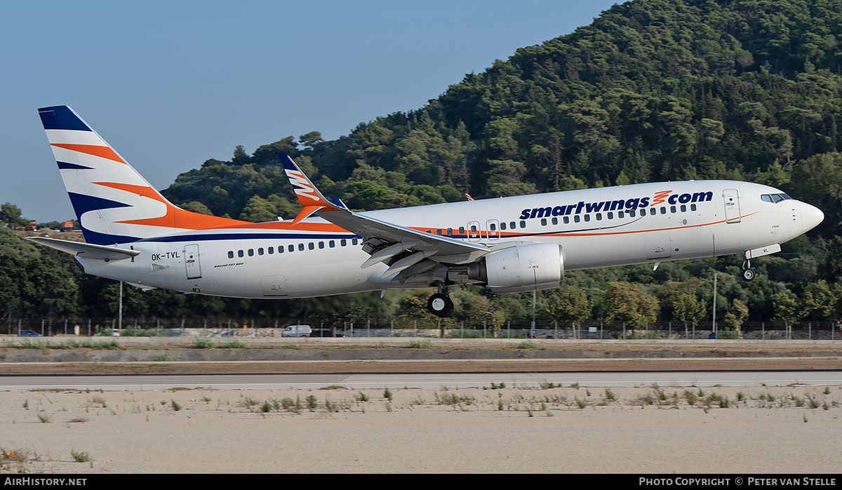 Aircraft Photo of OK-TVL | Boeing 737-8FN | Smartwings | AirHistory.net #837989