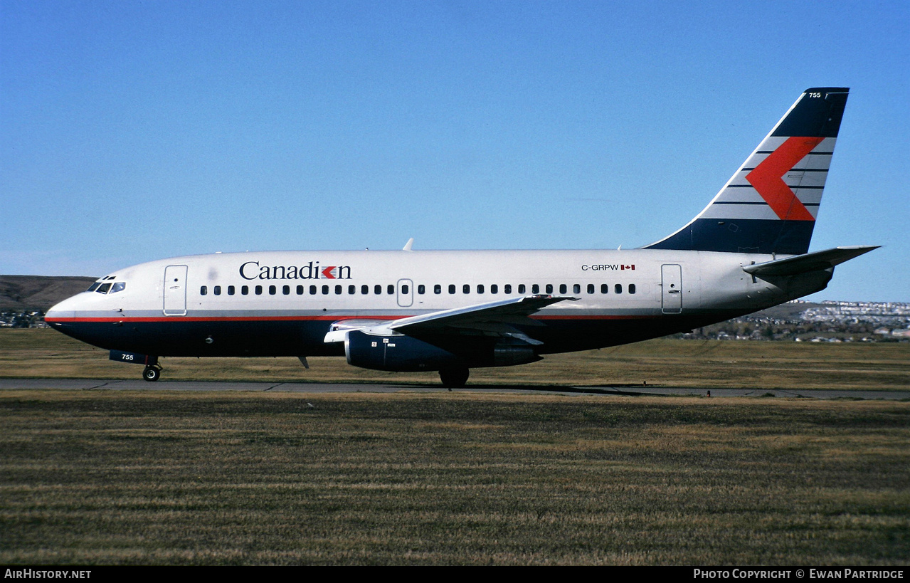Aircraft Photo of C-GCPW | Boeing 737-275/Adv | Canadian Airlines | AirHistory.net #838078
