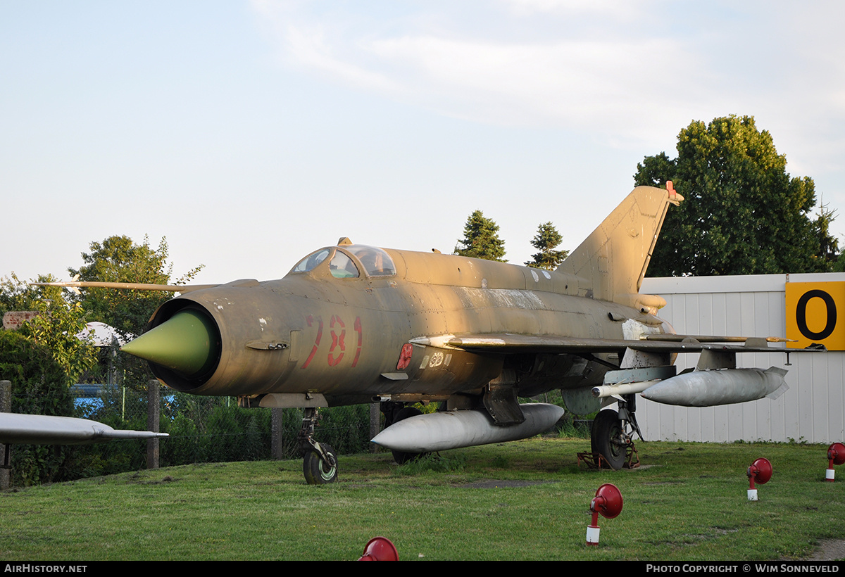 Aircraft Photo of 781 | Mikoyan-Gurevich MiG-21MF | East Germany - Air Force | AirHistory.net #838170