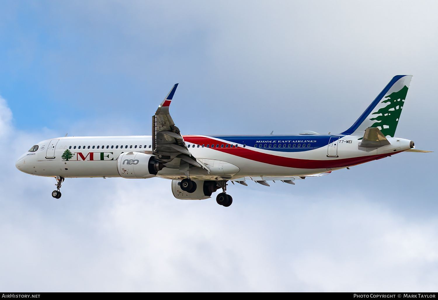 Aircraft Photo of T7-ME1 | Airbus A321-271N | MEA - Middle East Airlines | AirHistory.net #838189
