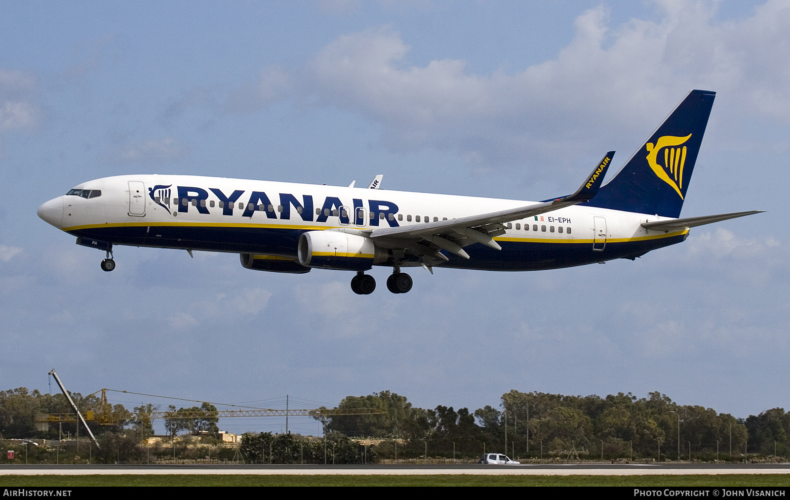 Aircraft Photo of EI-EPH | Boeing 737-8AS | Ryanair | AirHistory.net #838196