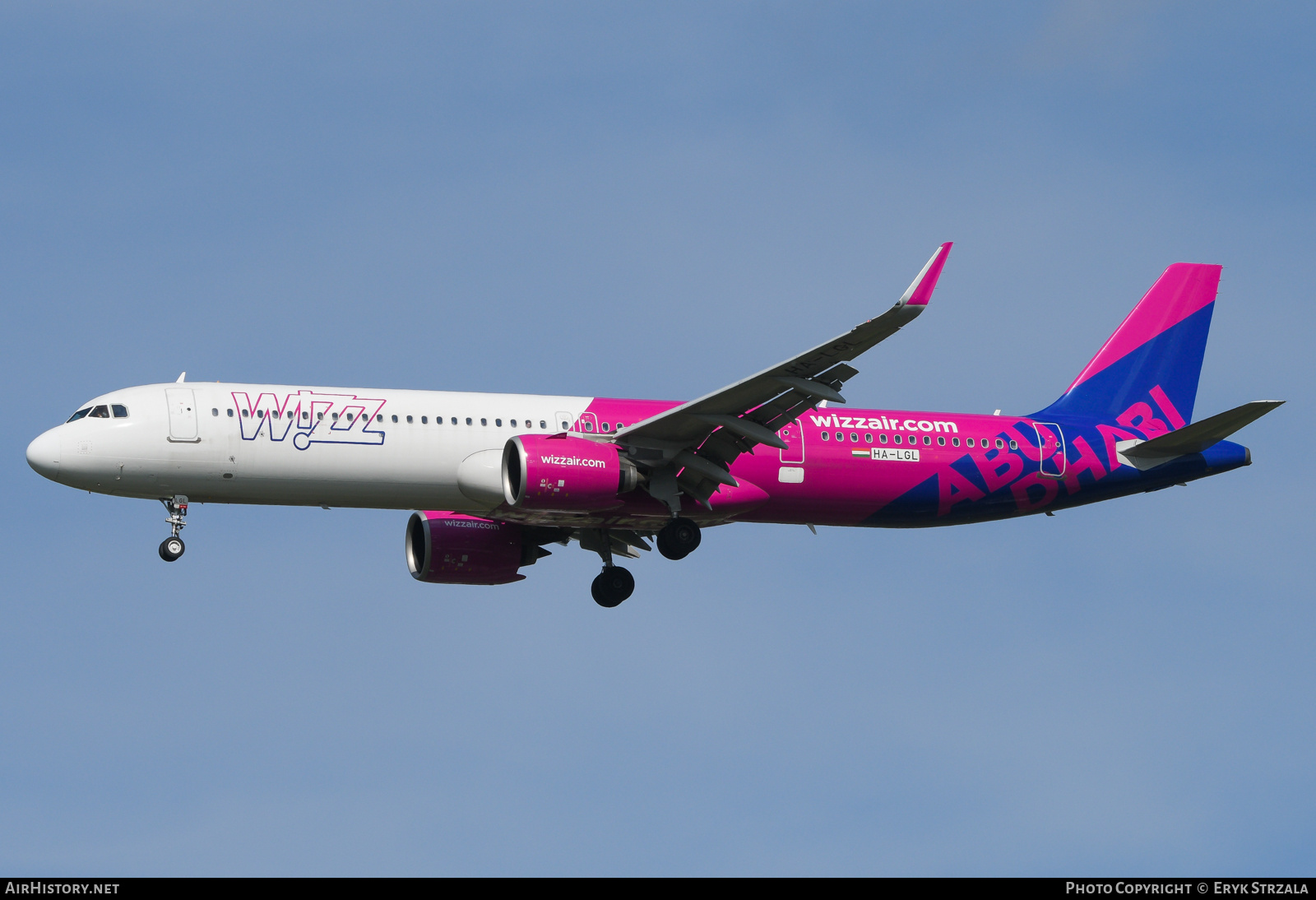 Aircraft Photo of HA-LGL | Airbus A321-271NX | Wizz Air Abu Dhabi | AirHistory.net #838211
