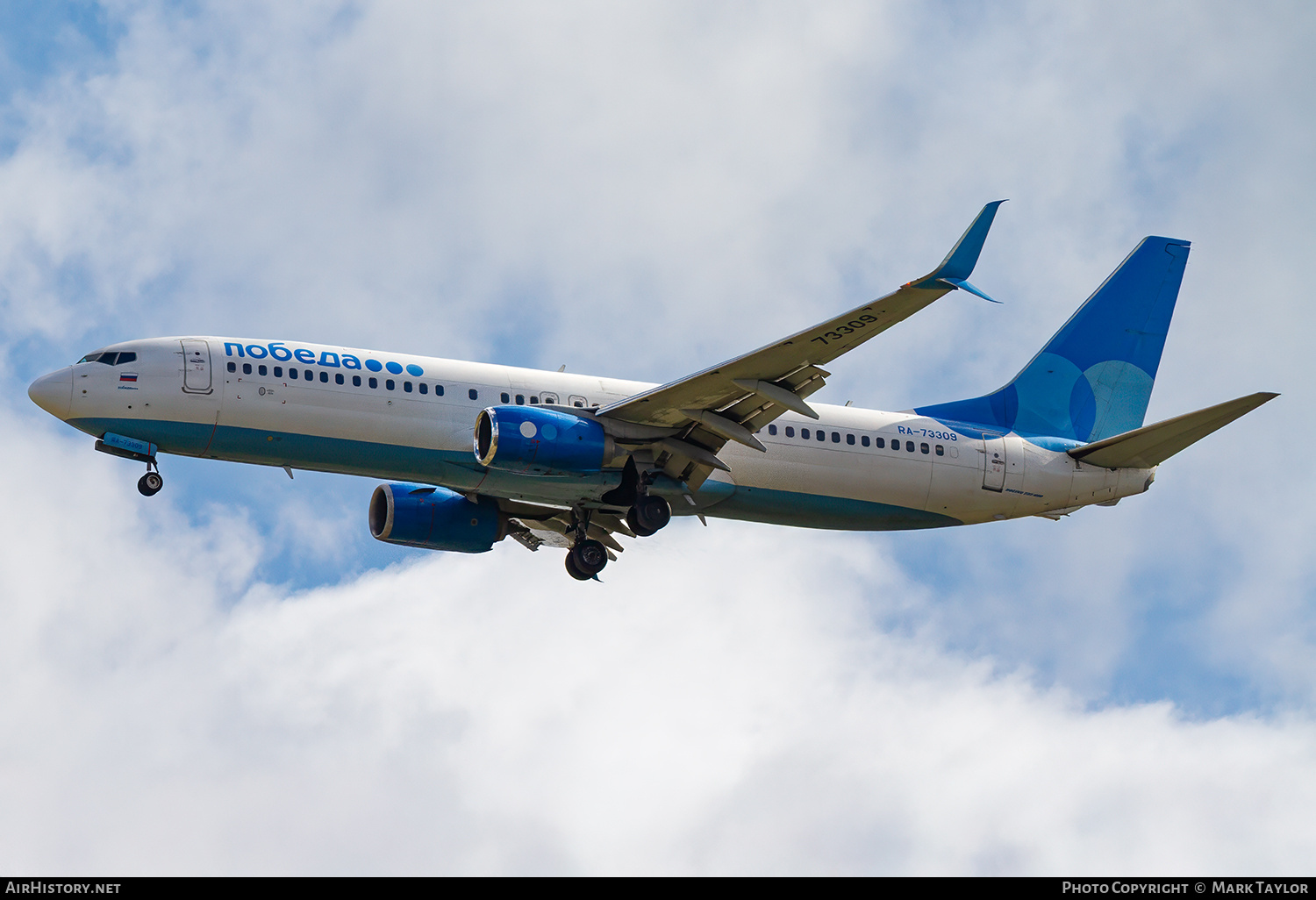 Aircraft Photo of RA-73309 | Boeing 737-800 | Pobeda Airlines | AirHistory.net #838215