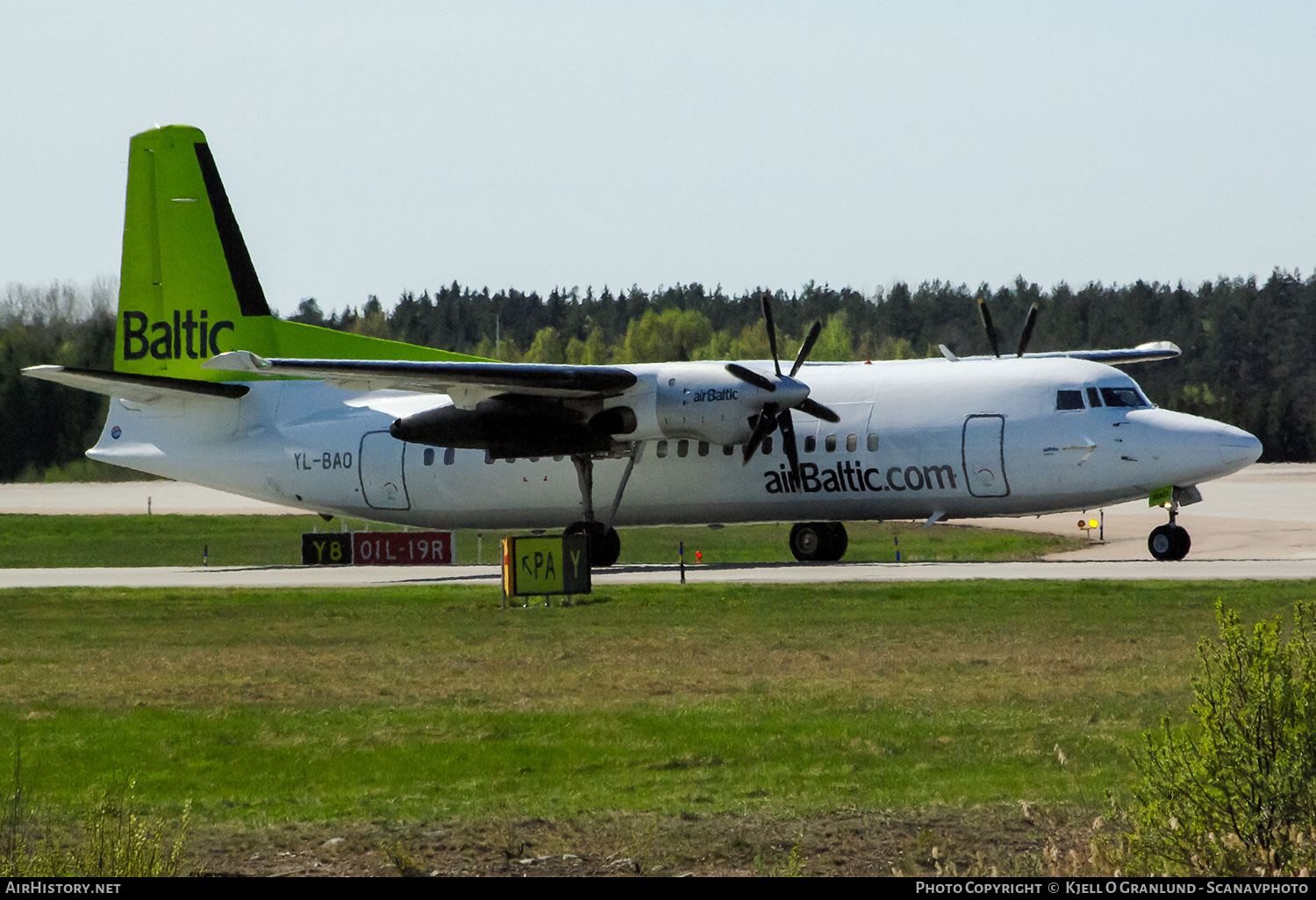 Aircraft Photo of YL-BAO | Fokker 50 | AirBaltic | AirHistory.net #838255