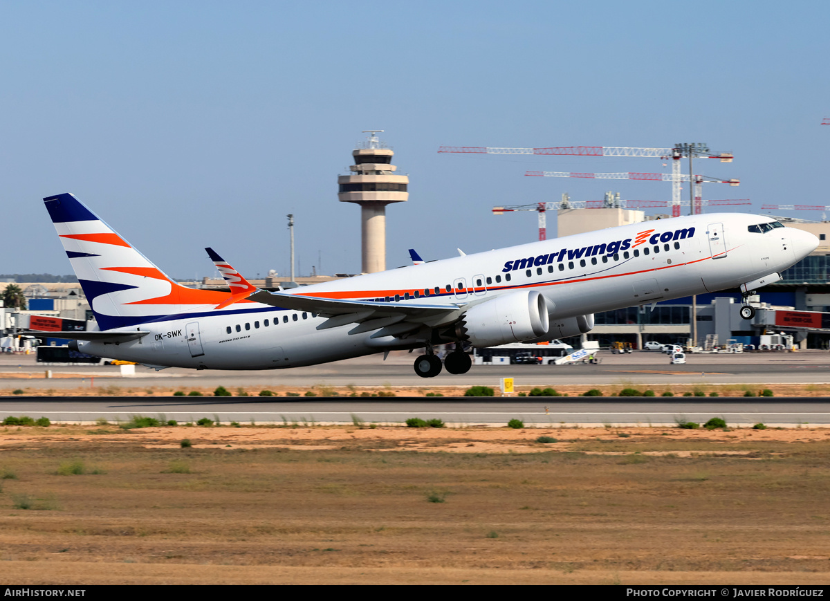 Aircraft Photo of OK-SWK | Boeing 737-8 Max 8 | Smartwings | AirHistory.net #838380