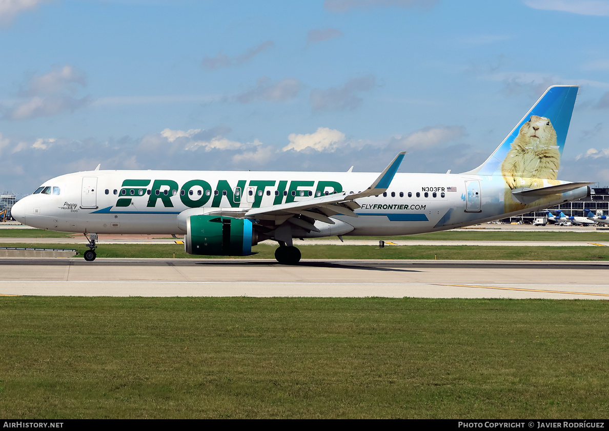 Aircraft Photo of N303FR | Airbus A320-251N | Frontier Airlines | AirHistory.net #838392
