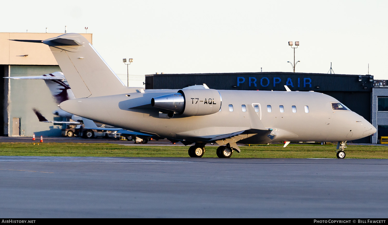 Aircraft Photo of T7-AQL | Bombardier Challenger 650 (CL-600-2B16) | AirHistory.net #838538