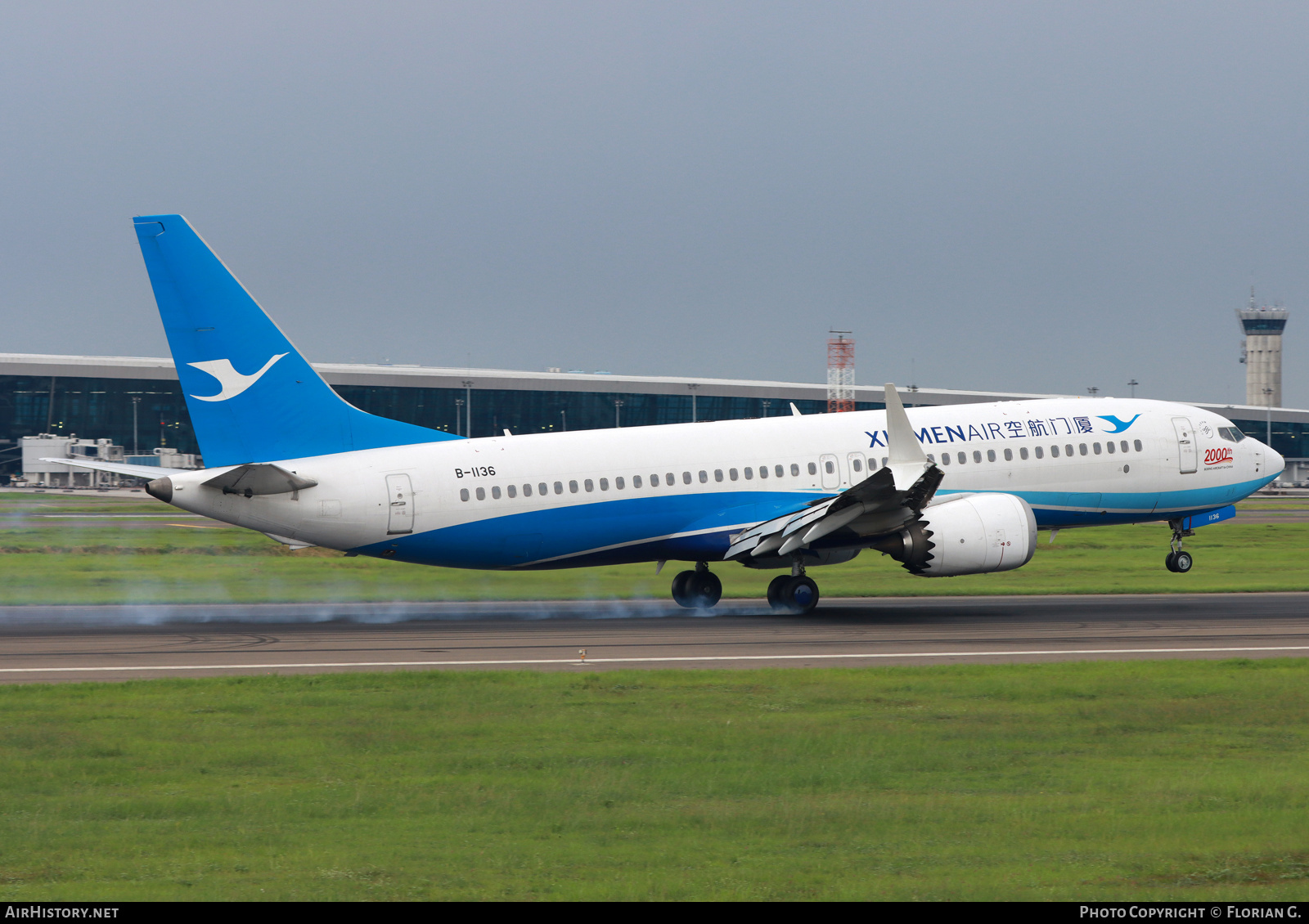 Aircraft Photo of B-1136 | Boeing 737-8 Max 8 | Xiamen Airlines | AirHistory.net #838580
