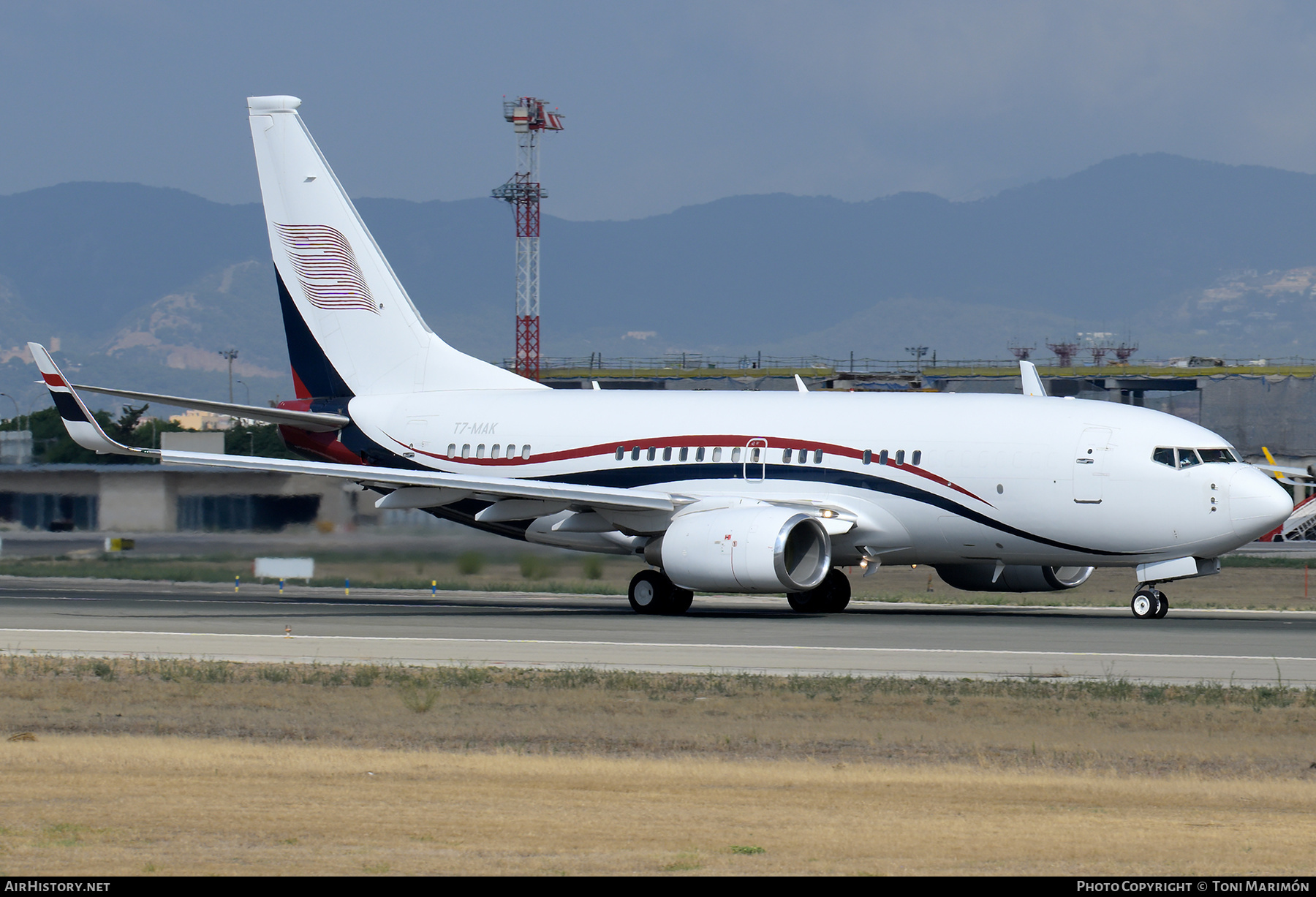 Aircraft Photo of T7-MAK | Boeing 737-7HZ BBJ | AirHistory.net #838589