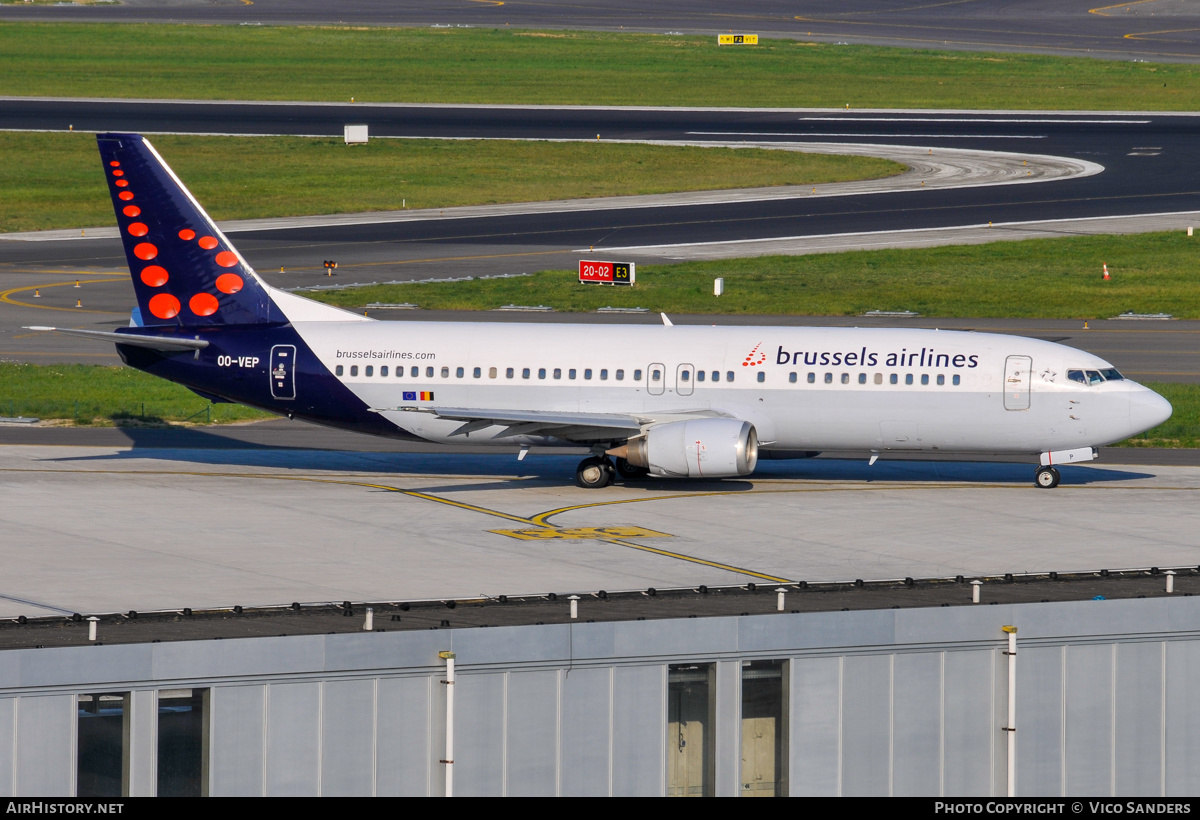 Aircraft Photo of OO-VEP | Boeing 737-43Q | Brussels Airlines | AirHistory.net #838715