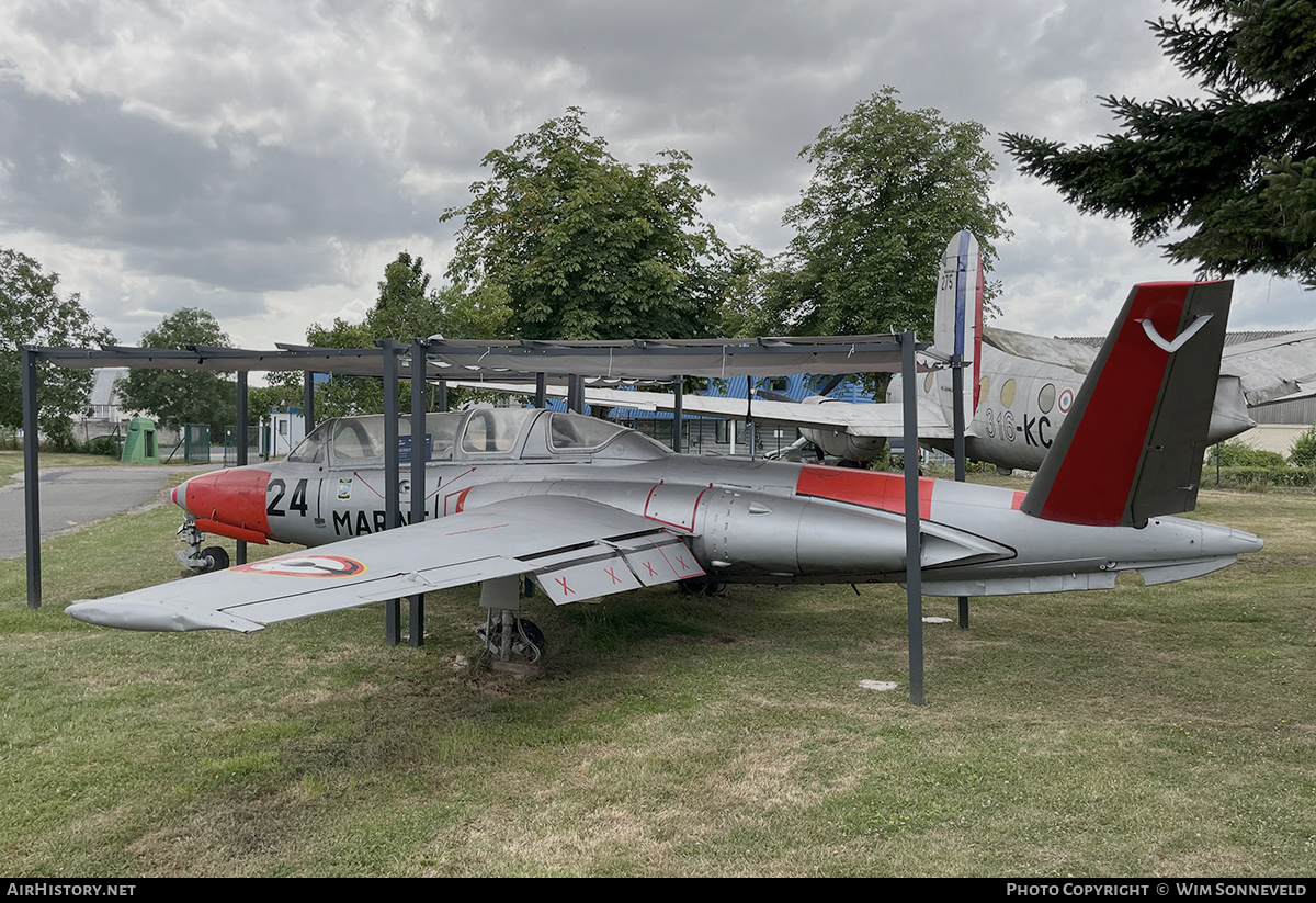 Aircraft Photo of 24 | Fouga CM-175 Zéphyr | France - Navy | AirHistory.net #838716