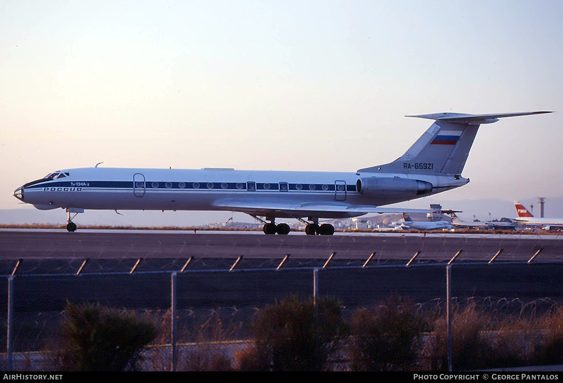 Aircraft Photo of RA-65921 | Tupolev Tu-134A-3 | Rossiya - Russian Airlines | AirHistory.net #838722