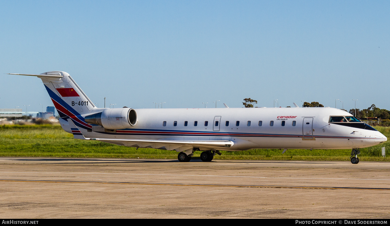 Aircraft Photo of B-4011 | Canadair CRJ-200LR (CL-600-2B19) | China - Air Force | AirHistory.net #838783