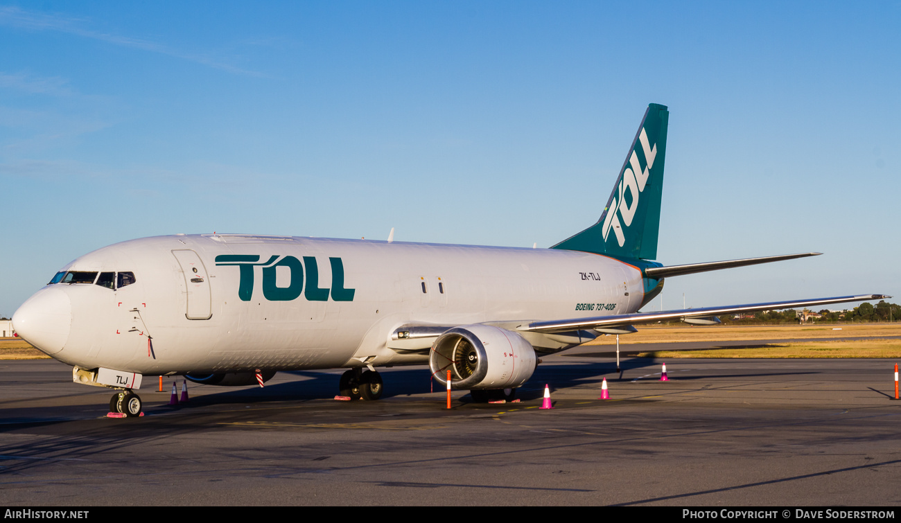 Aircraft Photo of ZK-TLJ | Boeing 737-476(SF) | Toll Priority | AirHistory.net #838806