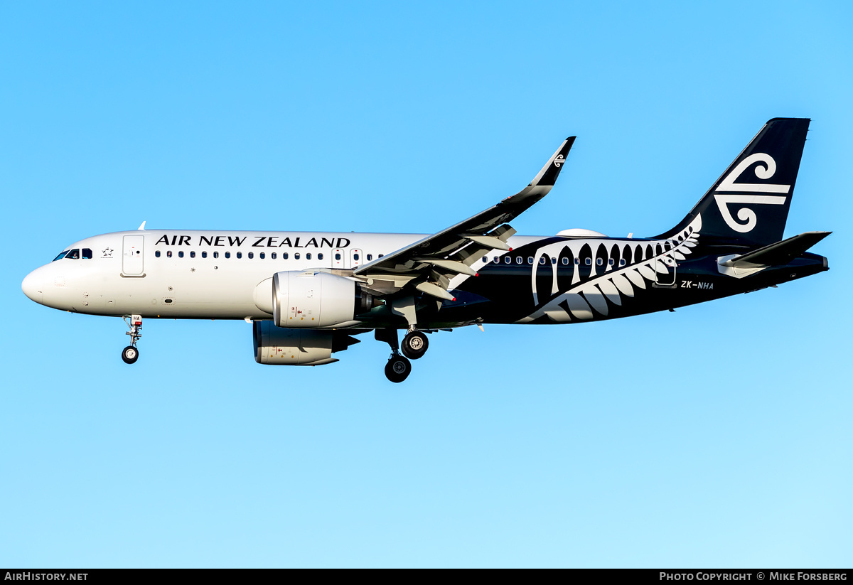 Aircraft Photo of ZK-NHA | Airbus A320-271N | Air New Zealand | AirHistory.net #838809