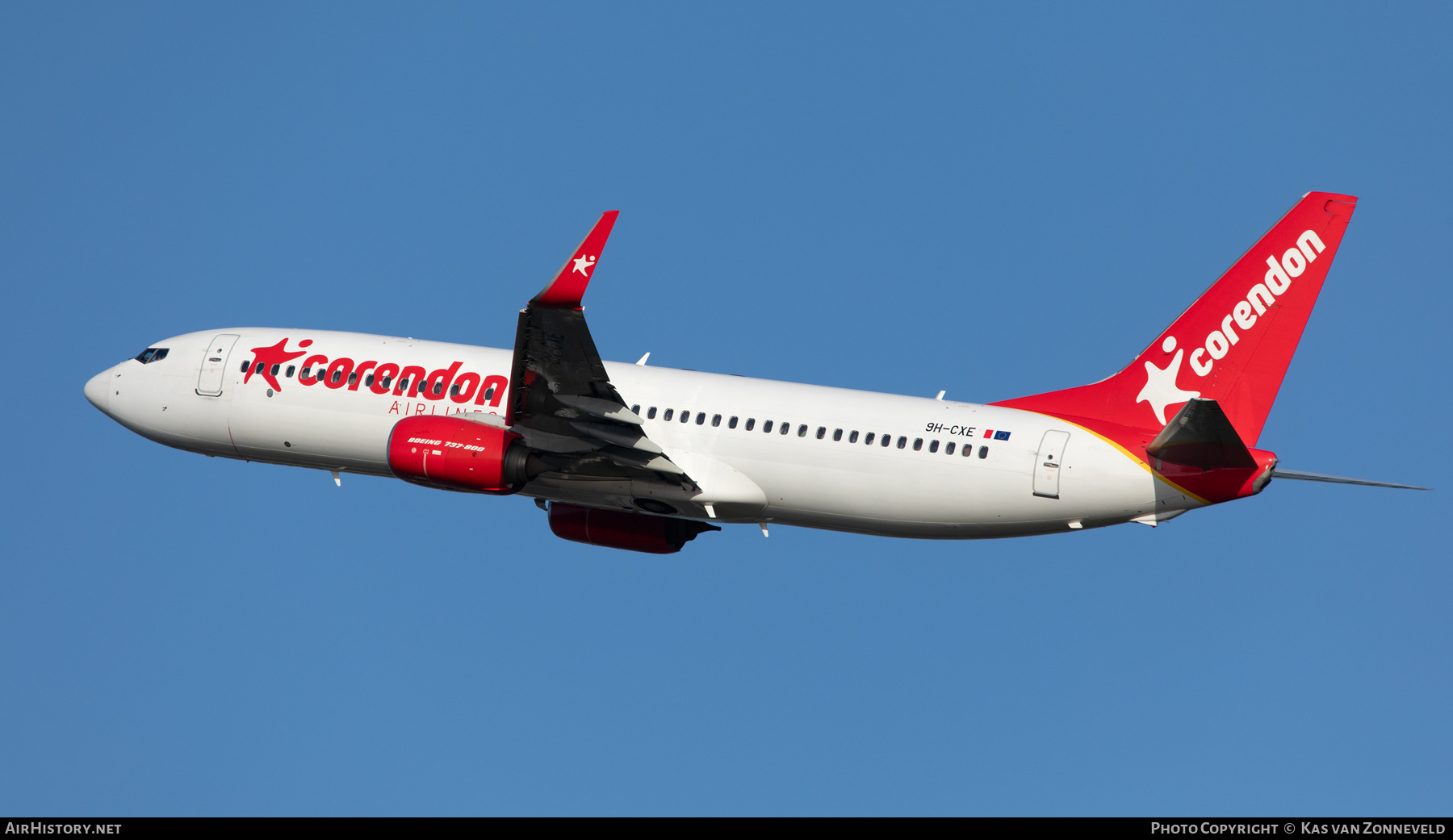 Aircraft Photo of 9H-CXE | Boeing 737-800 | Corendon Airlines | AirHistory.net #838873